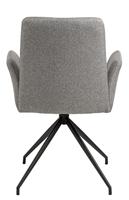 Sohome Eetkamerstoel Ulf, Draaibaar, kleur Lichtgrijs - thumbnail