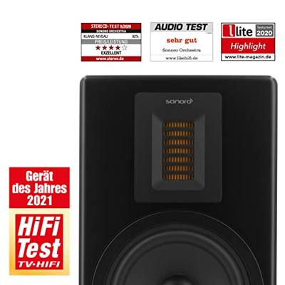 Sonoro: Orchestra boekenplank speakers - 2 stuks - Mat zwart - thumbnail