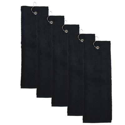 The One Golfhanddoek 40x50 cm 450 gram Zwart