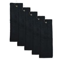 The One Golfhanddoek 40x50 cm 450 gram Zwart - thumbnail