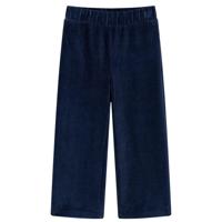VidaXL Kinderbroek 128 ribfluweel marineblauw - thumbnail