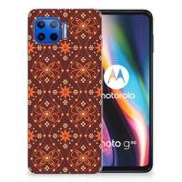 Motorola Moto G 5G Plus TPU bumper Batik Brown - thumbnail