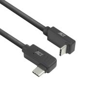 ACT USB 3.0 10Gbps 60W USB Type-C (haaks horizontaal) - USB Type-C (haaks verticaal) 0.5m - thumbnail