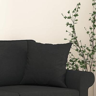 VidaXL Sierkussens 2 st 40x40 cm stof zwart VidaXL Sierkussens 2 st 40x40 cm stof zwart