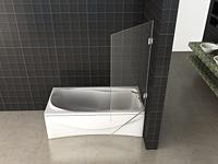 Draaibare Badwand Wiesbaden Profielloos 80x150 cm 6mm NANO Coating - thumbnail