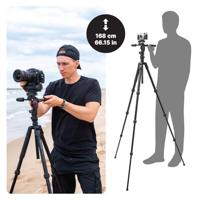 Manfrotto Befree GT PRO + 3-Way Fluid Head, Alu Tripod Kit (MKBFRTA4GTFB-3W) - thumbnail