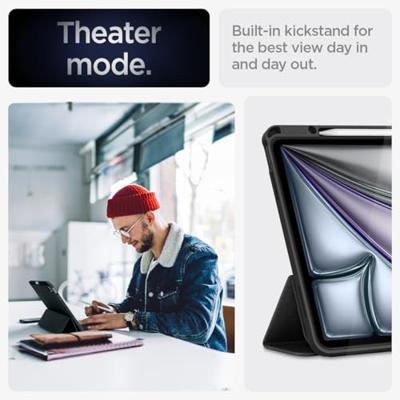 Spigen Urban Fit iPad Air 13 hoes zwart