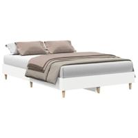 Bedframe zonder matras 135x190 cm spaanplaat wit - thumbnail