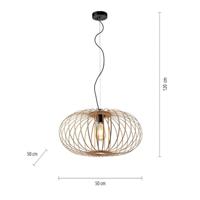 Just Light Houten hanglampRacoon Ø 50cm - 11409-79 - thumbnail