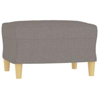 3-delige Loungeset met kussens stof taupe - thumbnail
