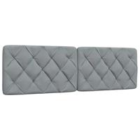 Bedframe zonder matras stof lichtgrijs 160x200 cm - thumbnail