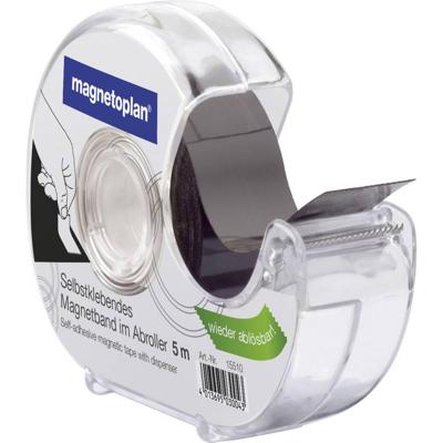 magnetoplan Magneetband (l x b) 5 m x 19 mm Streep Zwart 1 stuk(s) 15510