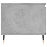 Salontafel 100x50x45 cm bewerkt hout betongrijs - thumbnail