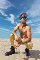 Legging Metallic goud - thumbnail