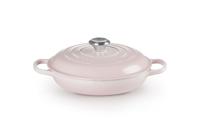Le Creuset Braadpan Signature Campagnard Shell Pink ø 26 cm / 2,2 liter - thumbnail