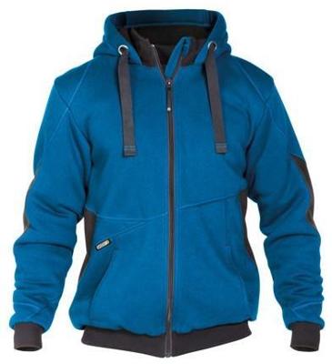 DASSY sweatshirt jas pulse azuurblauw/antraciet xl