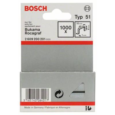 Bosch Accessoires Niet met platte draad type 51 10 x 1 x 8 mm 1000st - 2609200201