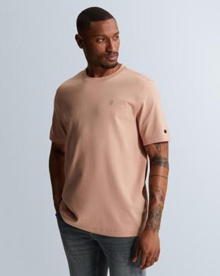 Cast Iron Regular Fit Interlock Ctss2603560 Print T-shirts 3018 Cafe Creme