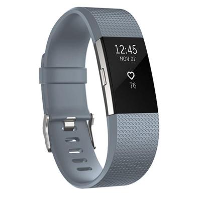 Vierkant patroon verstelbare sport polsband voor FITBIT charge 2 (grijs) Vierkant patroon verstelbare sport polsband voor FITBIT charge 2 (grijs)