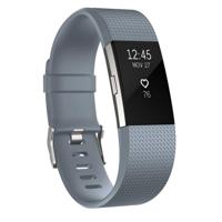 Vierkant patroon verstelbare sport polsband voor FITBIT charge 2 (grijs) - thumbnail