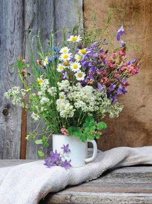 Wilde bloem boeket 50x70cm Tuinschilderij Customize-it - Customize it