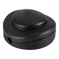 Scanpart Vloerschakelaar Zwart 1p 2amp - thumbnail