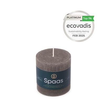 Kaars rustiek 70/70 mm donkergrijs Spaas - Spaas Kaars rustiek 70/70 mm donkergrijs Spaas - Spaas