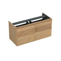 Onderkast Forzalaqua Reno 120x51x60 Cm 4 Lades Softclose Eiken Smoke - thumbnail