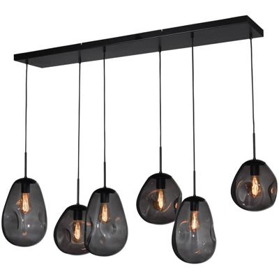 Masterlight HanglampLava 6x smoke glas - 2761-05-130-25-60512