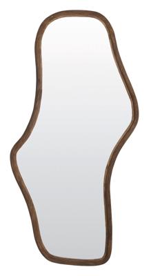 Light & Living Organische Spiegel 'Celano' Mangohout, 161 x 80cm, kleur Donkerbruin