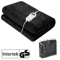 Elektrische Warmtedeken Antraciet 180x130cm met Timer - thumbnail