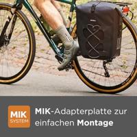 Basil navigator storm mik side fietstas - sportieve en functionele enkele fietstas - zwart - 100% waterdicht - thumbnail