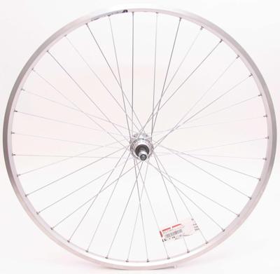 Achterwiel 28 x 1/4" ZAC19 Freewheel vast - zilver