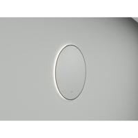 Wiesbaden Ronde Spiegel Novi met LED, Dimbaar 60 cm Mat Zwart - thumbnail