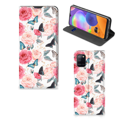 Samsung Galaxy A31 Smart Cover Butterfly Roses Samsung Galaxy A31 Smart Cover Butterfly Roses