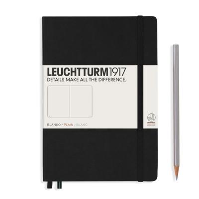 Leuchtturm Black, Medium (A5), 251 p., plain