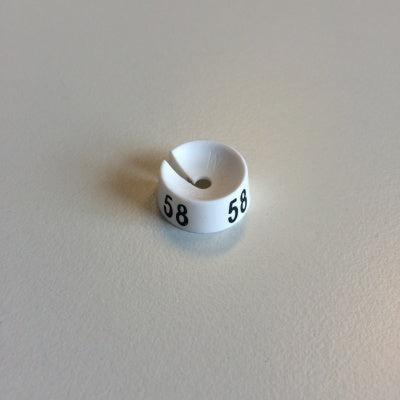 MB wit/zwart 58 voor op kledinghanger