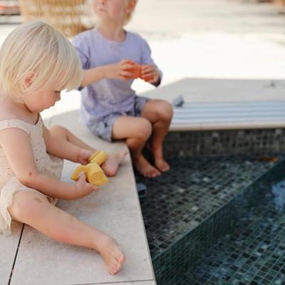 Set van 4 badspeeltjes Sealife - MUSHIE groen