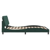 Bedframe zonder matras 140x190 cm fluweel donkergroen - thumbnail