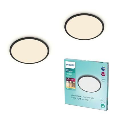 Philips 8721103042965 Plafondlamp, LED-plafondlamp Zwart