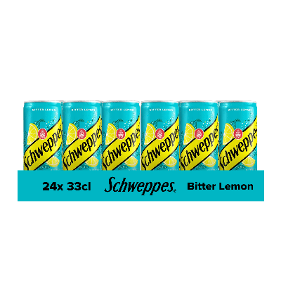 Schweppes bitter lemon blik (24x 33cl)