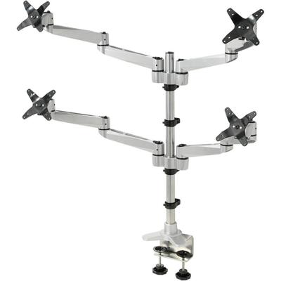 SpeaKa Professional SP-1624824 Swivel 4 fach Monitor-tafelbeugel 4-voudig 25,4 cm (10) - 68,6 cm (27) Zilver-zwart In hoogte verstelbaar, Kantelbaar, SpeaKa Professional SP-1624824 Swivel 4 fach Monitor-tafelbeugel 4-voudig 25,4 cm (10) - 68,6 cm (27) Zilver-zwart In hoogte verstelbaar, Kantelbaar,