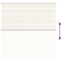 VidaXL Zebra blind 145x150cm stofbreedte 140,9cm polyester marmerbeige - thumbnail