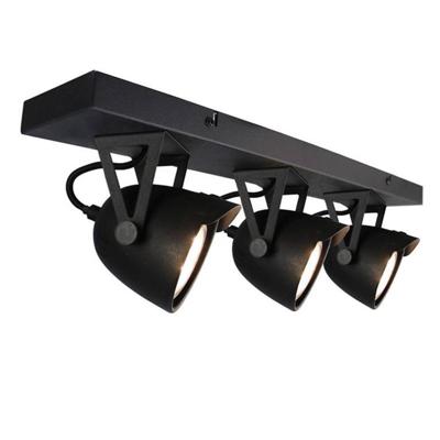 LABEL51 LED Spot 'Cap' 3-lichts 48x10x14 cm, kleur Zwart LABEL51 LED Spot 'Cap' 3-lichts 48x10x14 cm, kleur Zwart