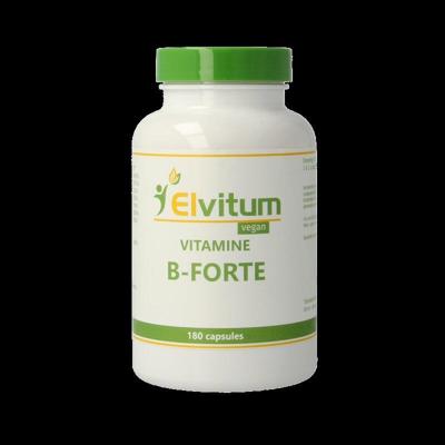 Elvitum Vitamine B-Forte Gistvrij Vegicaps Elvitum Vitamine B-Forte Gistvrij Vegicaps