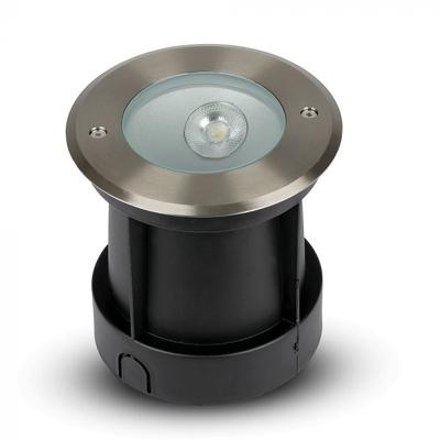 LED Grondspot Oblique buiten - 20° Stralingshoek - 4000K neutraal wit - 8W 350lm - Tuinspot - Oprit - RVS - IP67 waterdicht
