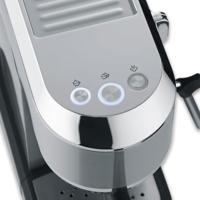 Severin KA 5997 Espressomachine met filterhouder Chroom (geborsteld), Zwart 1350 W Met melkopschuimer - thumbnail