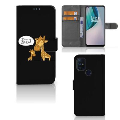 OnePlus Nord N10 Leuk Hoesje Giraffe OnePlus Nord N10 Leuk Hoesje Giraffe
