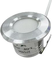 Enzo Led mini inbouwspot 1,5w 2700k 37mm 60gr rond vast geschuurd staal - led4632 - thumbnail