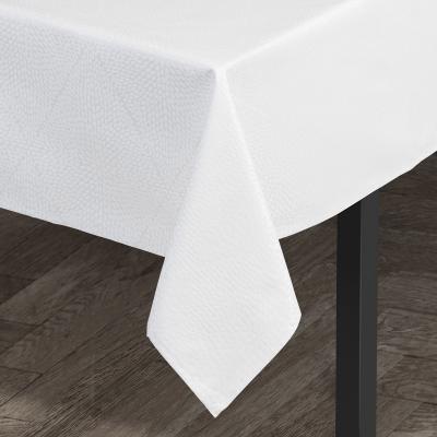 Juna Rhombus Damask Tafelkleed 140 x 320 cm wit Juna Rhombus Damask Tafelkleed 140 x 320 cm wit